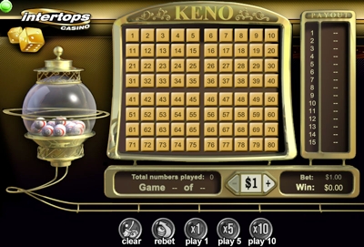 Flash Keno without Download - Play at Casino Classic