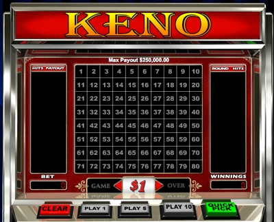 Sun Palace Casino - No Download Keno Game