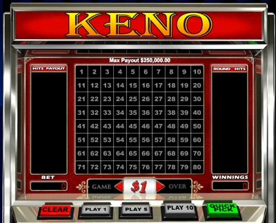 Sun Palace Casino - No Download Keno Game