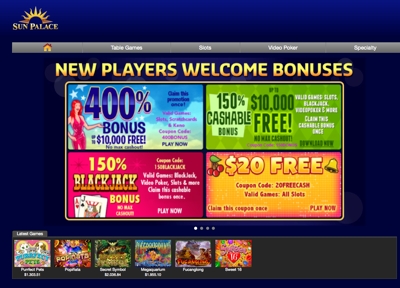 Sun Palace no download casino - welcome bonus